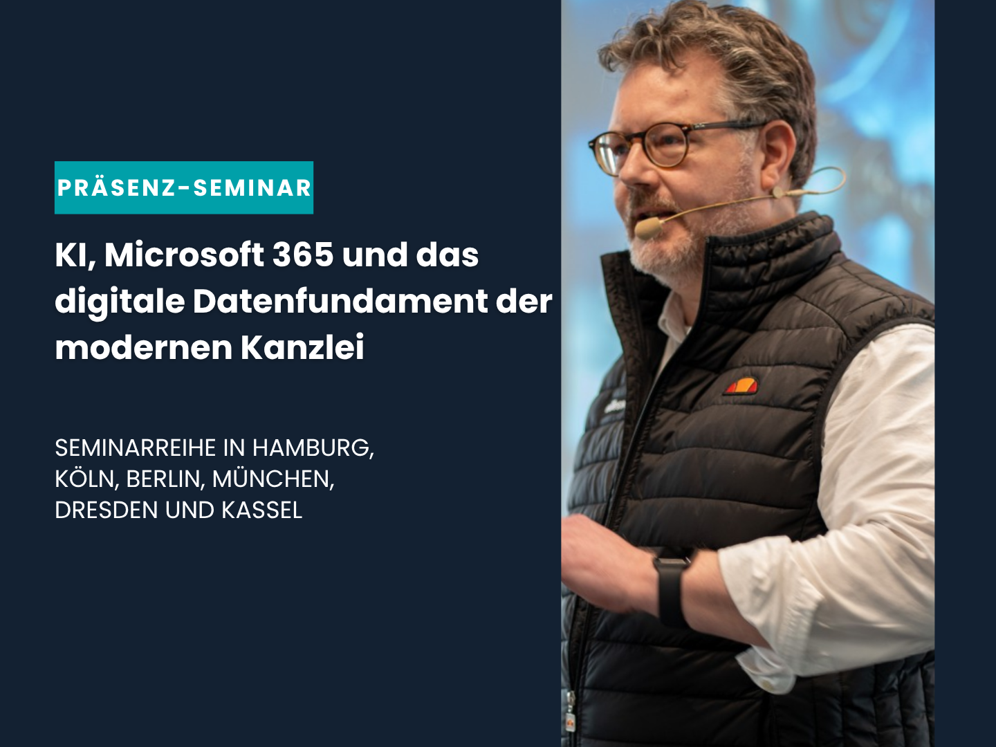 Tagesseminar: KI, Microsoft 365 und das digitale Datenfundament der modernen Kanzlei